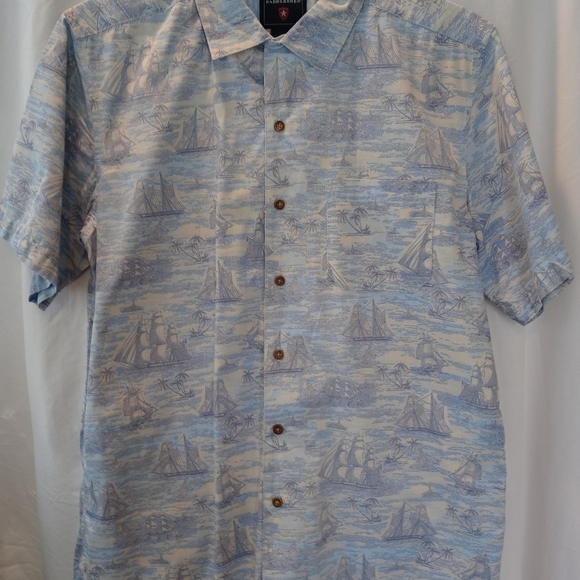 Saddlebred short sleeve Mens Medium button down - Picture 3 of 6